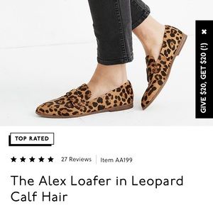 Madewell calf hair loafer brand new never worn